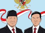 Unggul di Quick Count, Prabowo-Gibran Kompak Posting Gambar dengan Latar Garuda