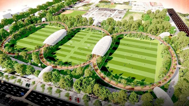 Wajah Baru Lapangan Karebosi kota Makassar. Foto: dok Pemkot Makassar