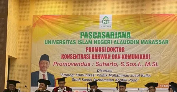 Berhasil Pertahankan Disertasi “Strategi Politik Jusuf Kalla”, Suharto Raih Gelar Doktor