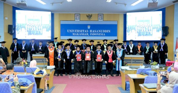 Unhas Kukuhkan Tiga Professor Baru dari Fakultas Ilmu Kelautan dan Perikanan