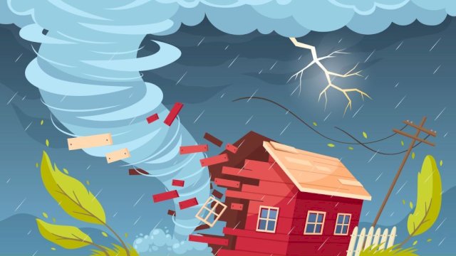 Ilustrasi angin puting beliung. Gambar: ist