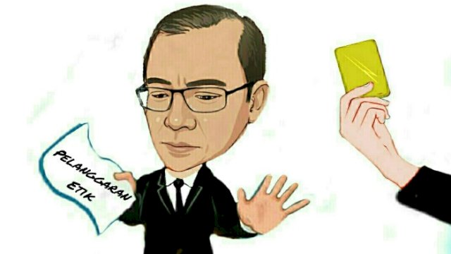 Karikatur Ketua KPU Hasyim Asyari (Dodi/harian.news)