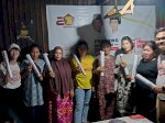 Sosialisasi di Manggala dan Tallo, Relawan GSP Bagi-bagi Susu dan Marchandise Prabowo-Gibran