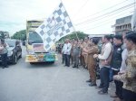 Distribusi Logistik Pemilu, Pj Bupati Jeneponto Resmi Lepas Puluhan Truk