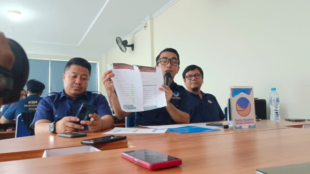 Direktur saksi NasDem Mario David, Minggu (18/2/2024). Foto: harian.news/sinta