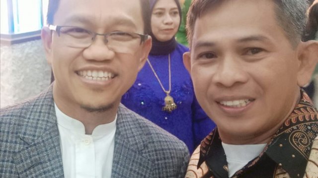 Waketum DPP PPP Amir Uskara bersama Ketua Harian LP2 PPP Gowa Israwadi Muntu. Foto: dok