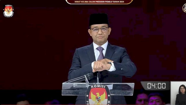 Capres nomor urut 01, Anies Baswedan. Foto: tangkapan layar youtube KPU