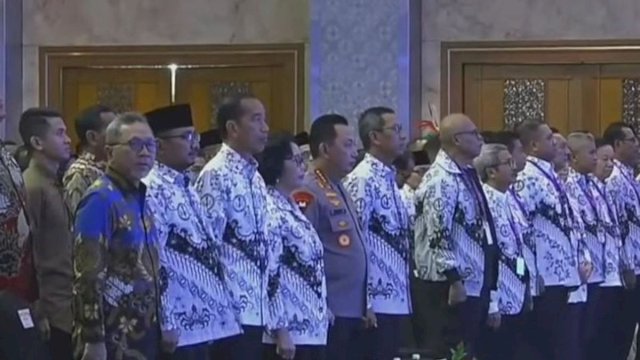 Jokowi dalm pembukaan kongres PGRI. Foto: ist