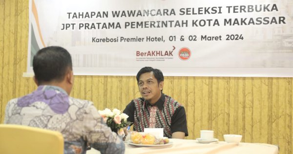 Update Proses Lelang Jabatan Pemkot Makassar, 36 Peserta Masuki Tahap Wawancara