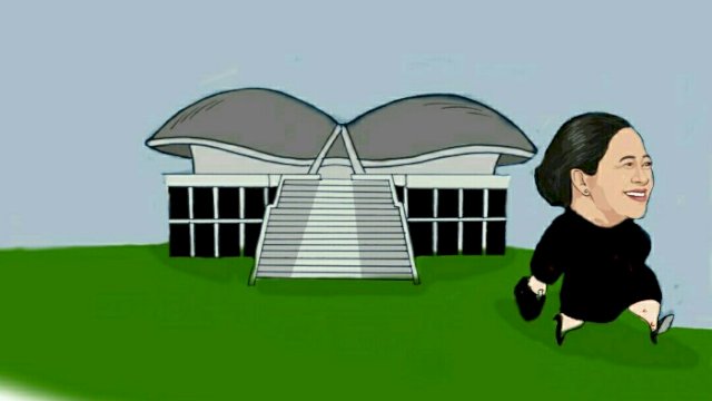 Karikatur Ketua DPR RI Puan Maharani (Dodi/harian.news)