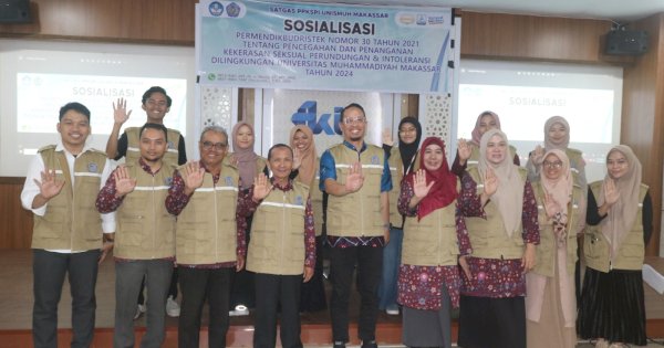 Satgas PPKSPI Unismuh Makassar Lakukan Sosialisasi Pencegahan dan Penanganan KS di Lingkup Kampus