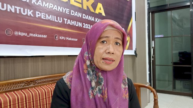Koordinator Divisi Teknis Penyelenggaraan Pemilu KPU Makassar Sri Wahyuningsih, Kamis (29/2/2024) foto : harian.news/sinta