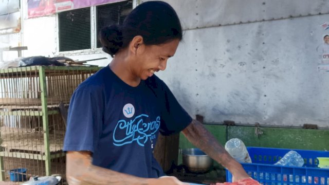 Aktivitas perdagangan di pasar Pa'baeng-baeng Makassar, Selasa (5/3/2024), foto: HN/Sinta