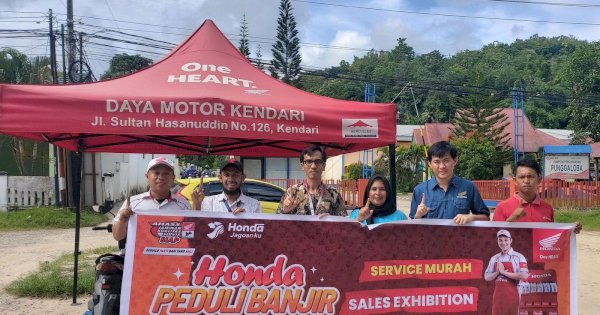 Bantu Korban Banjir Kendari, Astra Motor Bagikan Sembako dan Kunjungan Service Kendaraan