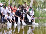Sebar 400 Bibit Ikan di Bone, PJ Gubernur Sulsel Harap Bisa Jadi Pusat Pembibitan Ikan Air Tawar