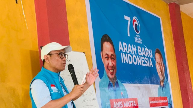 Sekretaris DPW Partai Gelora Indonesia Sulawesi Selatan, Mudzakkir Ali Djamil alias MUDA. Foto: dok