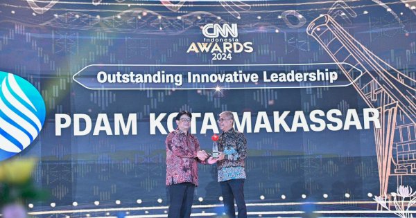 Bukukan Laba Rp 21 Miliar, PDAM Makassar Raih Penghargaan CNN Indonesia Award 2024