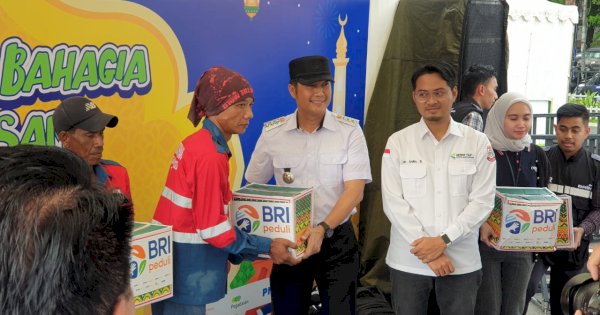 Sasar Warga Kurang Mampu, BRI dan Jajaran Kecamatan Mariso Bagikan 1.500 Paket Sembako