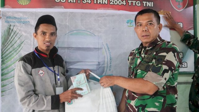 Koramil Panakkukang Beri Dukungan Penuh Program Tebar Ifthar Muslimah Wahdah