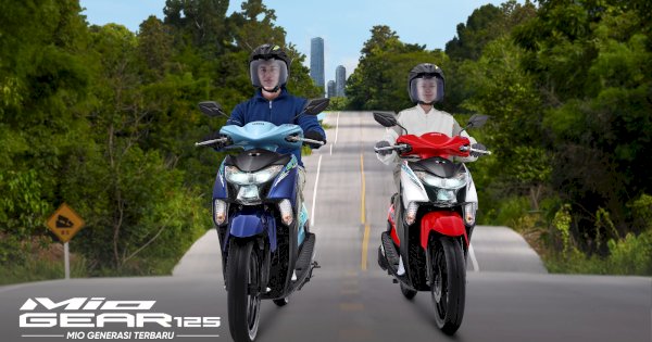 Yamaha Mio Gear 125 Perkenalkan Kombinasi Warna Baru dan Grafis yang Lebih Energik