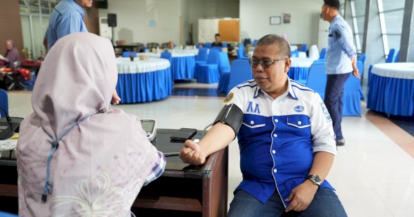 Kembali Gelar Donor Darah, Perumda Air Minum Makassar Berhasil Kumpulkan 46 Kantong Darah