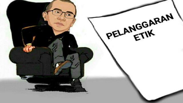 Karikatur Ketua KPU Hasyim Asy'ari (Dodi/harian.news)