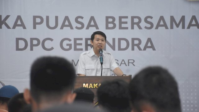 Ketua DPC Partai Gerindra Makassar, Eric Horas. Foto: dok