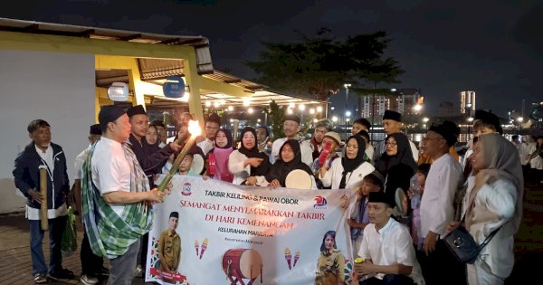 Antusias Ikuti Pawai Obor, Warga Makassar Mulai Padati Lego-lego CPI