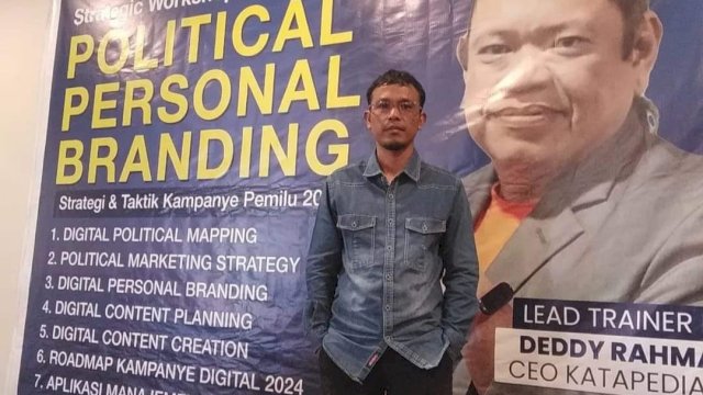 Ketua Relawan Teknologi Informasi dan Komunikasi (TIK) Sulawesi Selatan, Zainal Abidin Ridwan. Foto: HN/Bagoes
