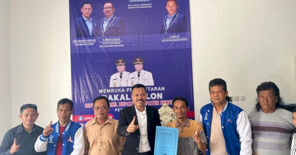 Pilkada Enrekang 2024, Hasri SH Resmi Daftar Lewat Partai Demokrat