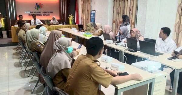 Coaching Pembinaan Statistik Sektoral, BPS Sinjai Hadirkan 2 OPD