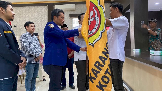 Achmad Naim terpilih secara aklamasi sebagai Ketua Karang Taruna Kecamatan Panakukkang. Foto: dok HN