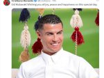 Ucapkan Selamat Idulfitri, Postingan Ronaldo Panen Jutaan Like dalam Hitungan Jam