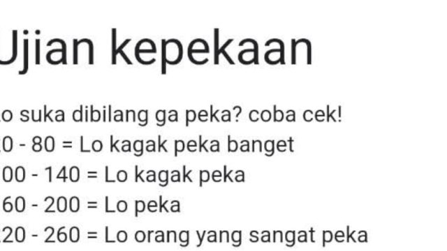 Tampilan uji kepekaan Goole Form. (Foto: Google)