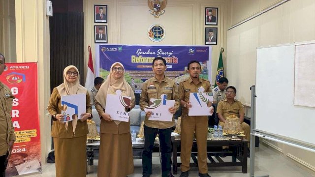 BPN dan OPD Pangkep komitmen kurangi ketimpangan tanah melalui Deklarasi Reforma Agraria ||Foto:Ist 