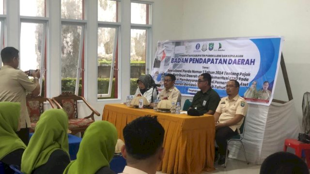 Bapenda Pangkep sosialisasi Perda No. 1 Tahun 2024 di kalangan pengontrak Ruko ||Foto:Ist 