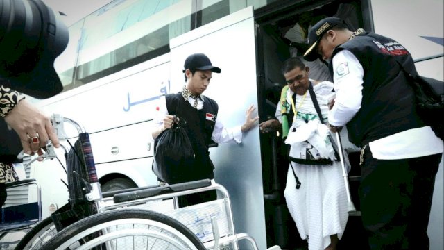 Kedatangan jemaah JKG-27 di Makkah, Jumat (24/5/2024). Foto: dok kemenag