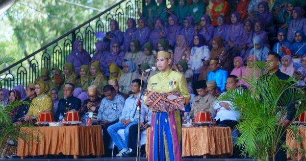 Pimpin Upacara Hardiknas, Bupati MYL Sampaikan Harapan pada Tenaga Pendidik