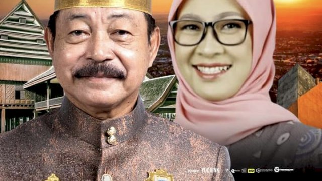 Flyer Karaeng Kio atau Wakil Bupati Gowa dan Husniah Talenrang. Foto: dok HN