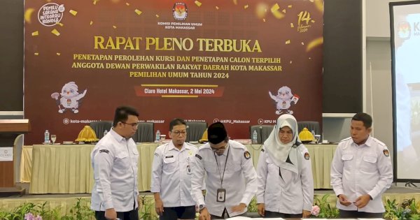Resmi Ditetapkan, Berikut Daftar 50 Nama Anggota DPRD Makassar yang Baru
