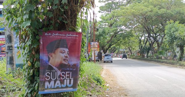 Aktivis UIN Soroti APK Andi Sudirman yang Rusak Pohon Pakai Paku di Jalan Hertasning Makassar