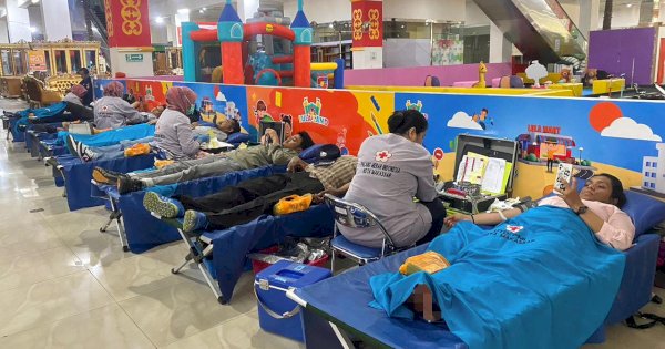 GMTD Kumpulkan 100 Kantong Darah untuk Disumbangkan ke PMI Makassar