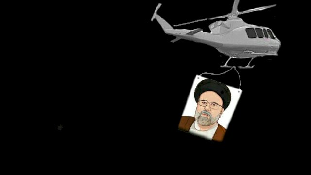 Karikatur Presiden Iran Ebrahim Raisi meninggal akibat kecelakaan helikopter (Dodi/harian.news)