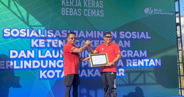 35.000 Pekerja Rentan di Makassar sudah Terlindungi BPJamsostek