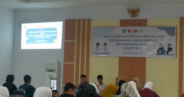 Pemkab Pangkep Memperhatikan Aspirasi Generasi Muda Melalui Musrenbang Anak