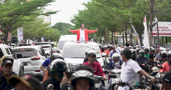 Kembalikan Formulir Cagub Sulsel di 5 Parpol, DP Diantar Ratusan Relawan dan Simpatisan