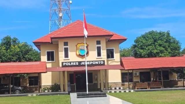 Polres Jeneponto> Foto: HN/Aswin