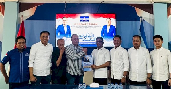 Tak Nampakkan Sinyal sebelumnya, Bupati Adnan Mantap Ambil Formulir Pilgub Sulsel