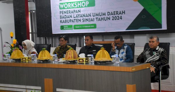 Workshop Penerapan BLUD Puskesmas Se-Sinjai yang Digelar Dinkes Dibuka Secara Resmi Oleh Pj Bupati