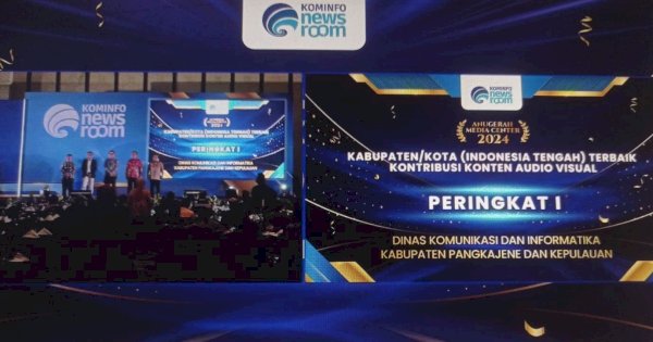 Diskominfo SP Pangkep Raih Peringkat Pertama dalam Kontribusi Konten Audio Visual di AMC 2024